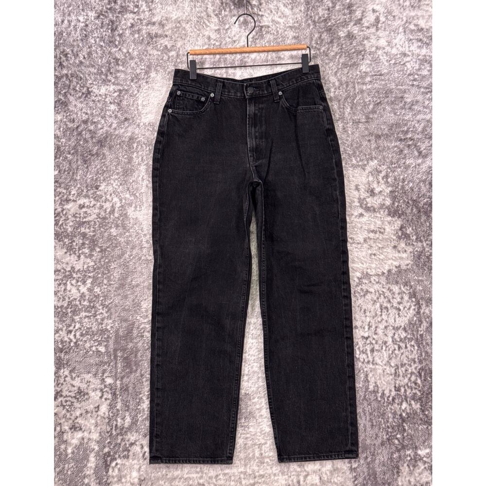 Mother Jeans 30 Womens Snacks High Waisted Double Stack Hover Black Straight Fit
